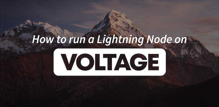 How to run a Lightning Node on Voltage